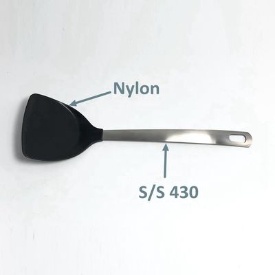 Nichtklebende 7PCS Nylon-Küchenutensilien mit Edelstahlgriffe