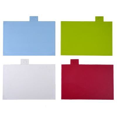 Verwandeln Sie Ihre Küche mit unserem regelmäßigen 4-Farben-Schnittbrett-Set Größe 30x20cm