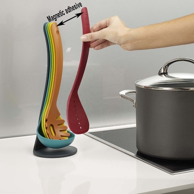 Nicht klebriges Kochen Stylische 5-teilige kompakte Nistgeräte in lebendigen Farben