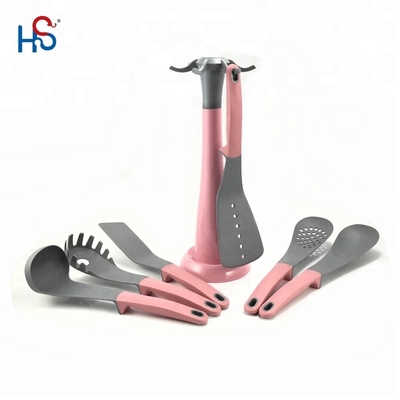 Baby Holiday Pink Küchenutensilien Set Kochwerkzeuge TPR PP Griff Einzigartiges Küchengerät