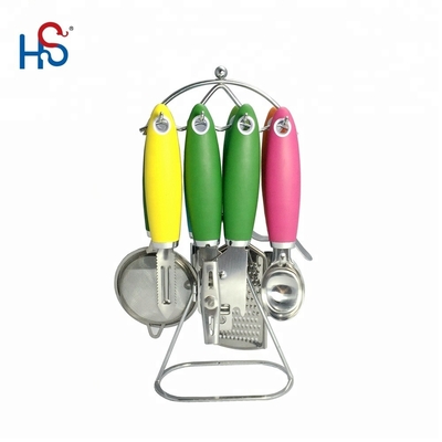 Edelstahl-Küchen-Gadget-Set für nachhaltige Kochwerkzeuge und TPR-Griff