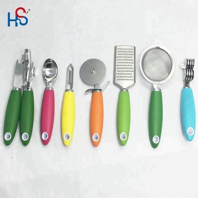 Edelstahl-Küchen-Gadget-Set für nachhaltige Kochwerkzeuge und TPR-Griff