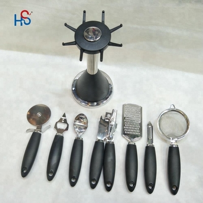 Edelstahl-Küchen-Gadget-Set für nachhaltige Kochwerkzeuge und TPR-Griff
