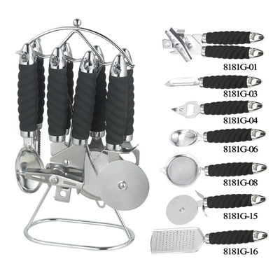 Smart Peeler Bieröffner Pizza-Schneider Das Pizza-Messer Geräte-Sets für Metall Küchen-Gadget