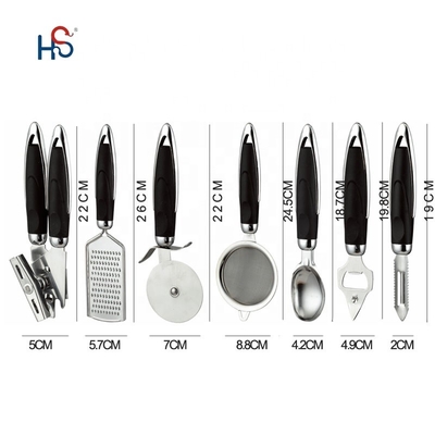 Edelstahl 430 ABS-Handgriffe Klassisches Design für kühle Küchengeräte und Kochgeschirr