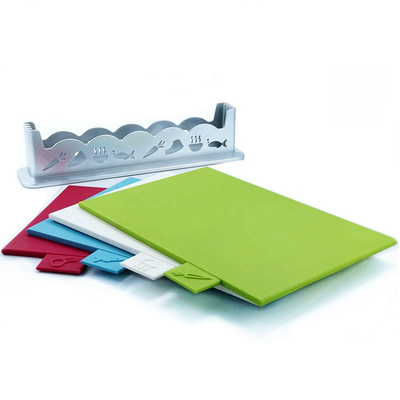 Anpassungs-Logo Akzeptable Marmor-Kunststoff-Schnittbrett Set 4 Stück Brett BPA-frei PP