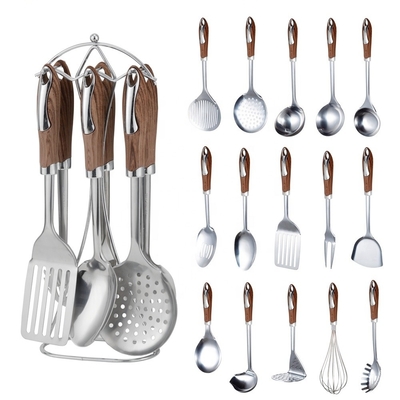 Stainless Steel Kochservice Set Schlitz Turner Löffel für Küchengeräte