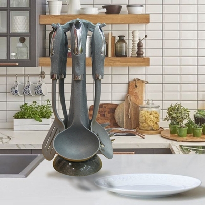 Stainless Steel Kochservice Set Schlitz Turner Löffel für Küchengeräte