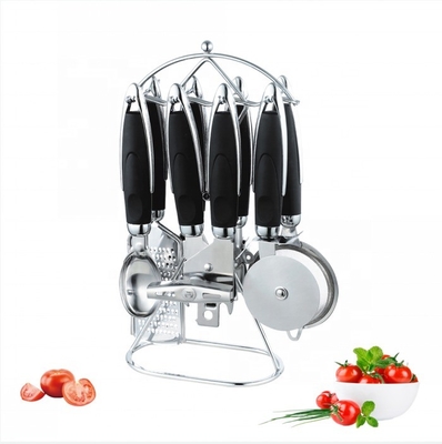 Home Küche ABS Griff Edelstahl 430 Holzgut Set Küchenwaren Gadget Set
