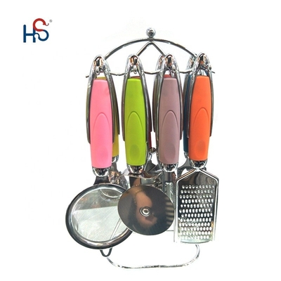 Home Küche ABS Griff Edelstahl 430 Holzgut Set Küchenwaren Gadget Set
