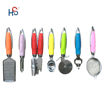 Home Küche ABS Griff Edelstahl 430 Holzgut Set Küchenwaren Gadget Set