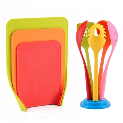 Umweltfreundliche 3PCS-Flexibile Küchen-Kunststoff-Schnittplatte für Gemüseschnitt 2021