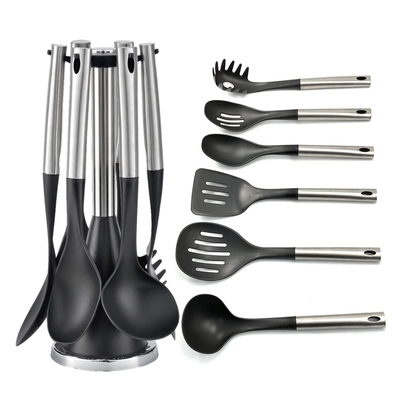 Nachhaltiges Küchengerät Nylon Set Küchenzubehör Nylon Ladle Skimmer Turner Löffel