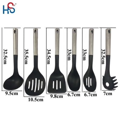 Nachhaltiges Küchengerät Nylon Set Küchenzubehör Nylon Ladle Skimmer Turner Löffel