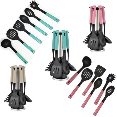 Nachhaltiges Küchengerät Nylon Set Küchenzubehör Nylon Ladle Skimmer Turner Löffel
