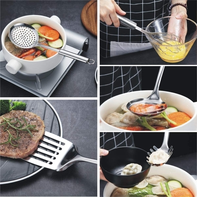 7 Stück Edelstahl-Küchenutensilien für ein nachhaltiges und stilvolles Kochen