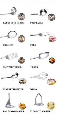 7 Stück Edelstahl-Küchenutensilien für ein nachhaltiges und stilvolles Kochen