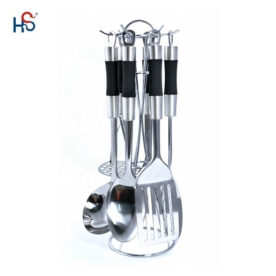 Edelstahl-Werkzeug-Sets für Küchen-Suppen-Kessel-Skimmer-Turner-Spatula-Reiskuppe