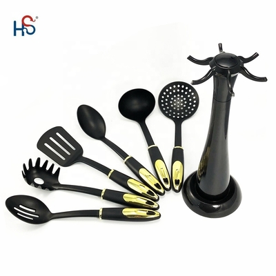 Wärmebeständiges Nylon-Kochgeschirr-Set Nonstick Kochgerät Backgerät-Kit Utensilien Löffel Turner Zubehör