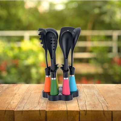 Nichtklebende Kochwerkzeuge Set 7 Stück Nylon Utensilien für mühelose Kocherfahrung