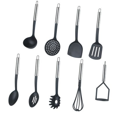 Nachhaltiges 9 PCS Nylon-Küchenwerkzeug für das Kochen Hitzebeständig bis 210 Grad