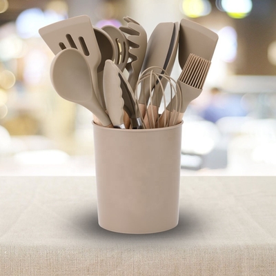 Erleben Sie das beste Kochen mit Silikon-Küchenutensilien-Set und Holzgriff