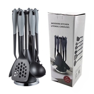 6-teiliges, hitzebeständiges Küchenutensilien-Set, nicht klebendes Nylon 66 für müheloses Kochen