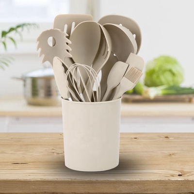12 PCS Silicone Küchengeräte mit Plastikhalter