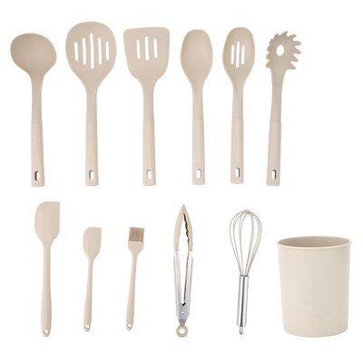 12 PCS Silicone Küchengeräte mit Plastikhalter