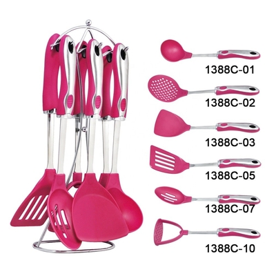 Personalisiertes Logo Akzeptables Nylon-Küchenzubehör-Set für Haus-Koch-Notwendigkeiten