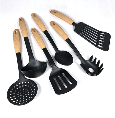 Holzgriffe Küchenutensilien-Sets Kochgeräte-Sets Küchengeräte Holzfarbe