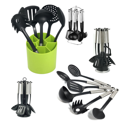 7 Stück Nylon Küchenutensilien Set Lebensmittelsicher Küchenzubehör für müheloses Kochen