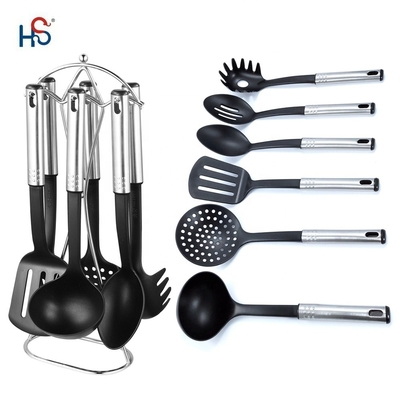 7 Stück Nylon Küchenutensilien Set Lebensmittelsicher Küchenzubehör für müheloses Kochen